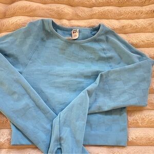Joy Lab Blue Textured Sweater